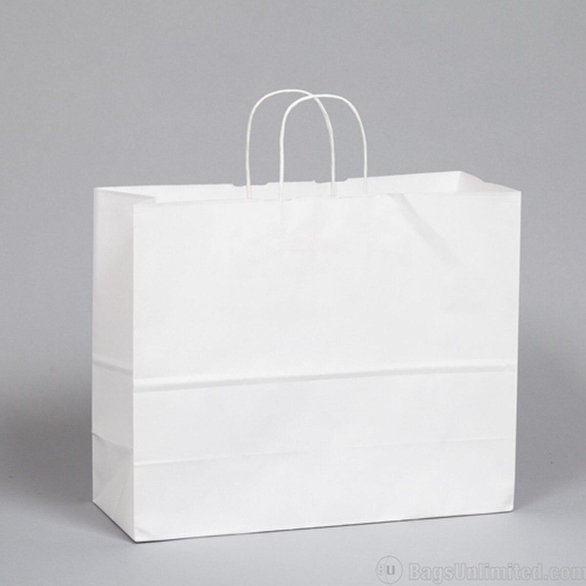 White Kraft Paper Shopping Bags wit